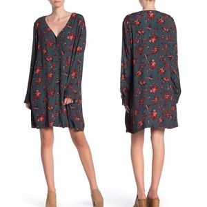 NWT Madewell Floral Button Front Easy Dress